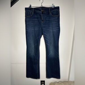 Women’s Old Navy Boot Cut Blue Denim Street Wear Casual Jeans Size 14 Petite
